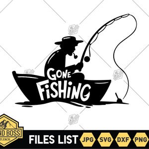 Fisherman Gone Svg | Fishing Rod Svg | Fishing Svg | Fishing Hooks Svg | Fishing Lure Svg | Fishing Dad Svg | Fishing Clipart | Hunting Svg