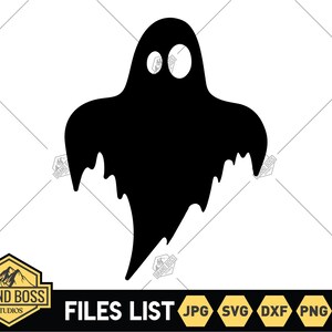 Retro Ghost Svg | Halloween Svg | Ghost File For Cricut | Cute Ghost Halloween Svg | Spooky Svg | Funny Ghost Svg Outline | Cute Ghost Svg