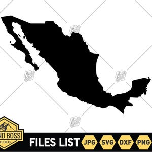 Mexico State Shape SVG Files | Mexico Map Clip Art | Mexico Cut Files | Countries Vector Files | Mexico Vector | Mexico Png | Mexico Map svg