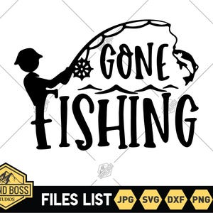 Fisherman Gone Svg | Fishing Rod Svg | Fishing Svg | Fishing Hooks Svg | Fishing Lure Svg | Fishing Dad Svg | Fishing Clipart | Hunting Svg
