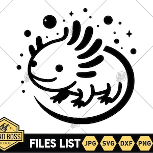 Lindo Axolotl Svg / Axolotl Outline Svg / Axolotl Layered Svg / Axolotl Camisa Svg / Happy Axolotl Svg / Axolotl Svg Archivos / Axolotl Clipart