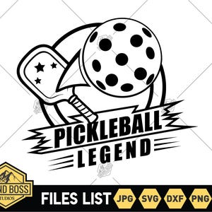 PickleBall PNG SVG Files | Pickleball svg Pickleball Player SVG | Pickleball Paddle Clip Art for Cricut | Retro Pickleball svg | Sports Svg