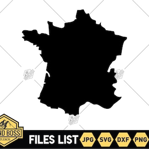 Frankreich Zustand Form SVG-Datei | Frankreich-Schnittdateien | Frankreich Design | Frankreich Silhouette SVG | Frankreich Vektor | Schwarze Frankreich Clip Art