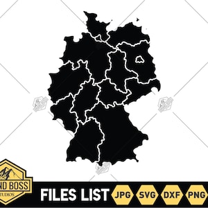 Germany State Shape SVG | Germany SVG | Germany Cut Files | Germany Silhouette SVG | Germany Vector | Germany Map Clip Art | Germany png