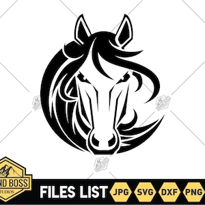 Cut Horse SVG | Horse Silhouette svg | Elegant Pretty Horse Design| Hand Drawn Horse Head Svg | Horse Svg Files | Horse Png | Horse clipart
