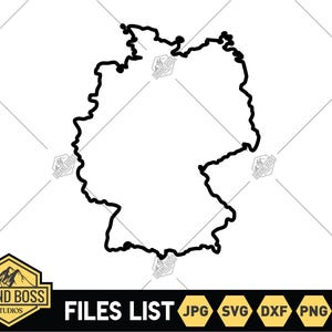 Germany Outline SVG | Germany SVG | Germany Cut Files | Germany Silhouette SVG | Germany Vector | Germany Map Clip Art | Germany png