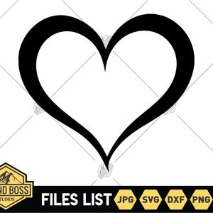 Heart SVG | Heart Png | Heart Bundle | Heart Clipart | Heart Vector | Heart Silhouette | Heart Outline | Open Heart Svg | Simple Heart Svg