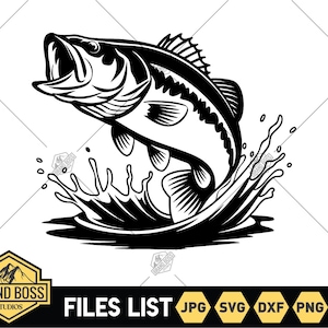 Bass Fishing Svg | Fishing Rod Svg | Fishing Svg | Fishing Hooks Svg | Man Fishing Svg | Fishing Dad Svg | Fishing Clipart | Hunting Svg