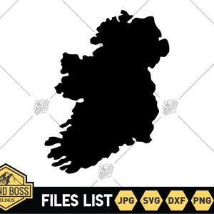 Ireland State SVG | Ireland Cut Files | Ireland Outline SVG | Ireland Silhouette SVG | Ireland Map Clip Art | Ireland Vector | Ireland Png