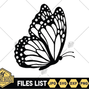 Butterfly Svg | Butterfly Png | Butterfly Outline Vector | Butterfly Silhouette | Butterfly Clipart | Layered Butterfly Cricut Svg File
