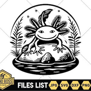 Axolotl Svg / Axolotl Outline Svg / Axolotl Layered Svg / Linda Camisa Axolotl Svg / Happy Axolotl Svg / Axolotl Svg Archivos / Axolotl Clipart