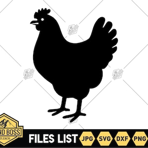 Chicken Svg | Chicken Ornament Svg | Chicken Fancy Svg | Chicken Silhouette | Chicken Clipart | Chicken Laser Svg | Cricut Chicken Svg