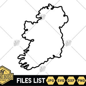 Ireland shape SVG | Ireland Cut Files | Ireland Outline SVG | Ireland Silhouette SVG | Ireland Map Clip Art | Ireland Vector | Ireland Png