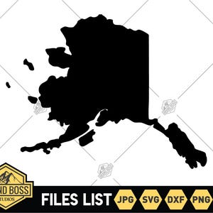 Alaska State SVG Files| Alaska Shape SVG | United States of America Vector Files | Alaska Cut Files | Alaska Vector | Alaska Map Clip Art