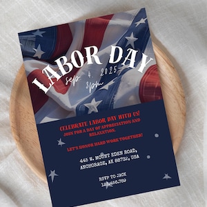 Labor Day Invitation, Celebrate Labor Day With Us!