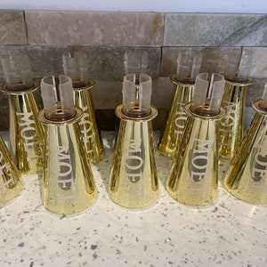 MOET CHANDON IMPERIAL GOLD ACRYLIC SIPPERS FOR MINI SPLIT BOTTLES
