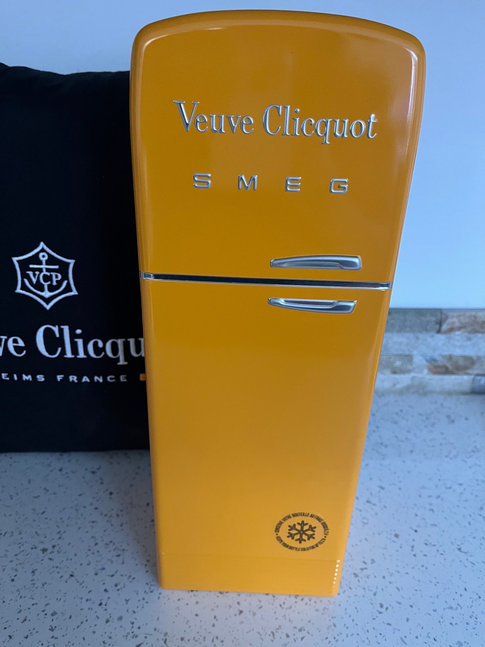 Veuve Clicquot Champagne Smeg Fridge Orange Bottle Cooler Case Etsy