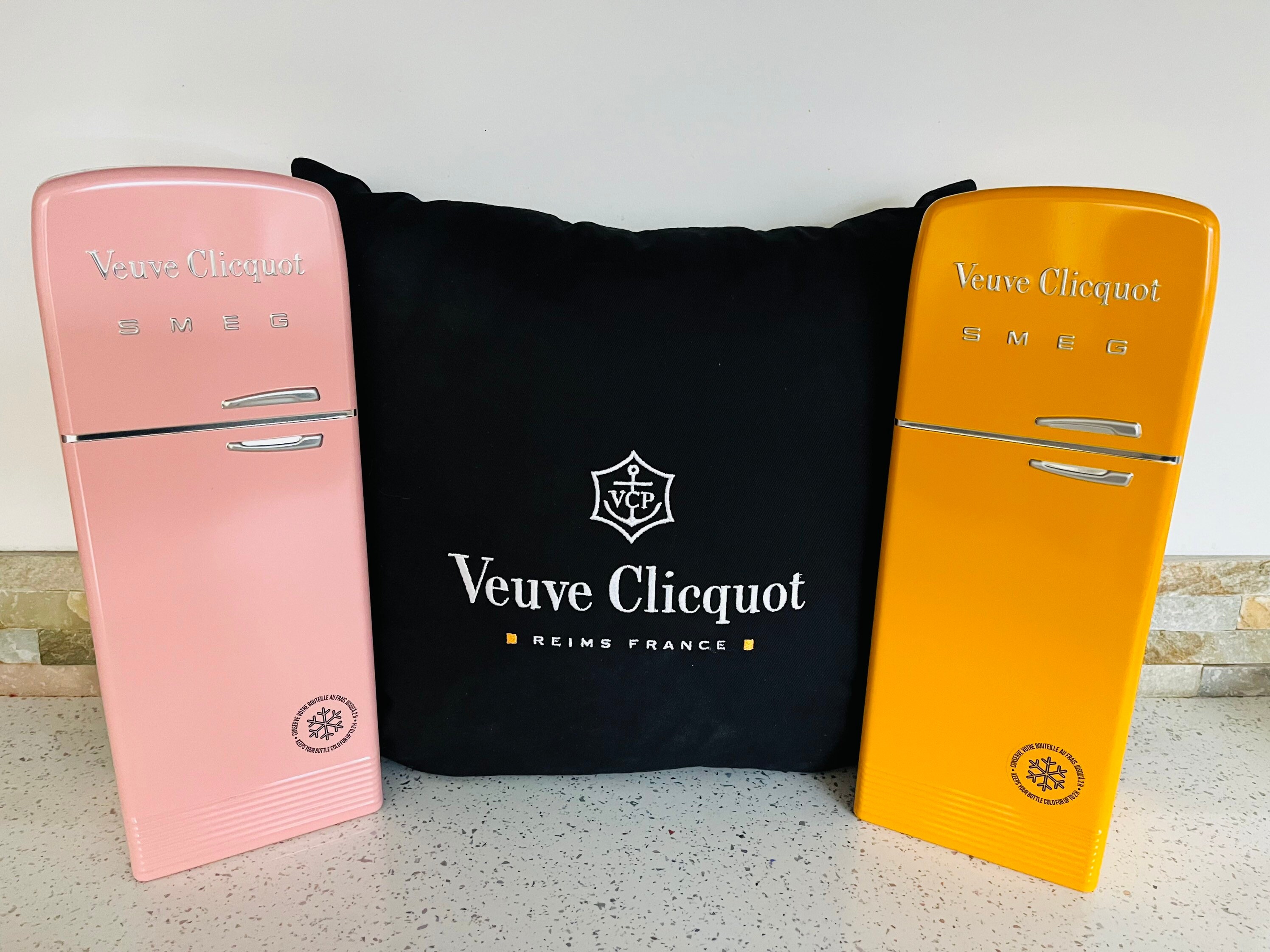 Veuve Clicquot Brut Rose Champagne with the Fridge by SMEG Gift Box