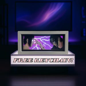 Japanische LED Leuchtboxen Set 2 + KOSTENLOSER Anime Schlüsselbund | Einzigartige Otaku Home Décor | Cooles Anime Geschenk für Sammler & Fans | Zurück in der Schule