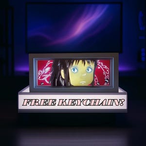 Studio Ghibli LED Leuchtkästen + GRATIS Anime Schlüsselanhänger | Einzigartige Otaku Home Décor | Cooles Anime Geschenk für Sammler & Fans | Zurück in der Schule