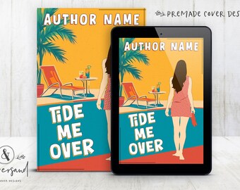Diseño de portada de libro electrónico digital prediseñado Chick Lit Romance contemporáneo Playa Lectura Comedia Ficción Jóvenes Adultos RomCom Viajes Amor Divertido