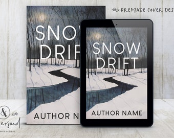 Premade Digital eBook Book Cover Design "Snow Drift" Literary Thriller Suspense Mystery New Adult Fiction