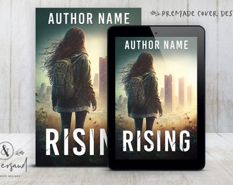 Premade Digital eBook Book Cover Design "RISING" Dystopian Apocalyptic Urban Fantasy YA Young New Adult Fiction