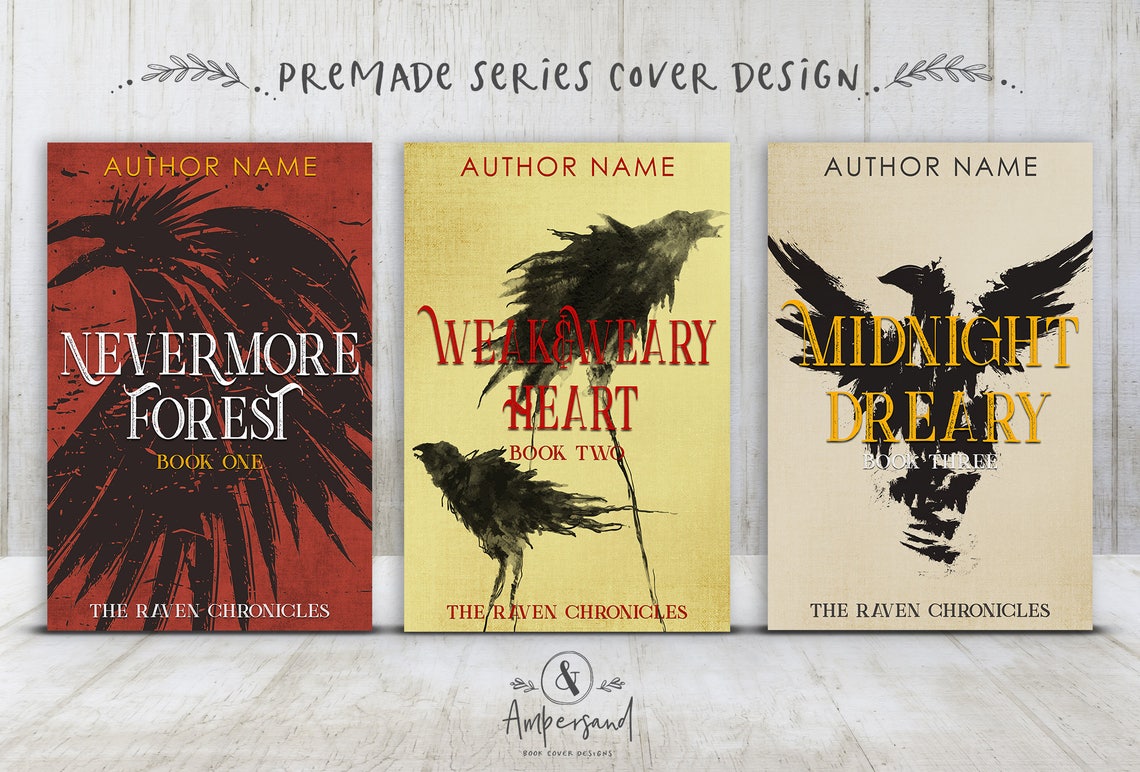 Series Premade Digital eBook 3 Book Cover Design Trilogy | Etsy