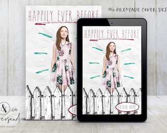 Premade Digital eBook Book Cover Design "Happily Ever Before" Cute Whimsical Contemporary Romance Young Adult YA Fiction