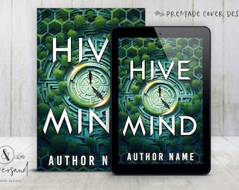 Premade Digital eBook Book Cover Design "Hive Mind" Science Fiction Sci Fi Dystopian YA Young Adult Fiction