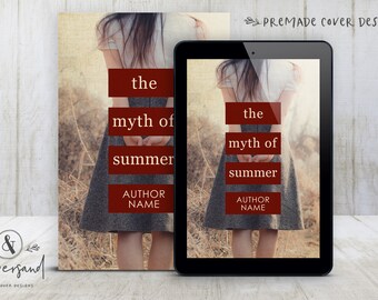 Premade Digital eBook Book Cover Design "The Myth of Summer" Story Literary Fiction YA Women Contemporary Romance Young Adult