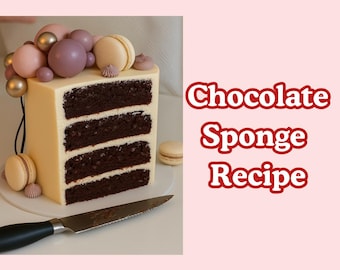 Chocolate Cake Recipe: Classic, Moist, and Rich (Digital Download)