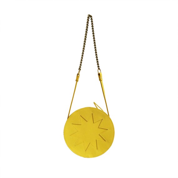 yellow circle bag