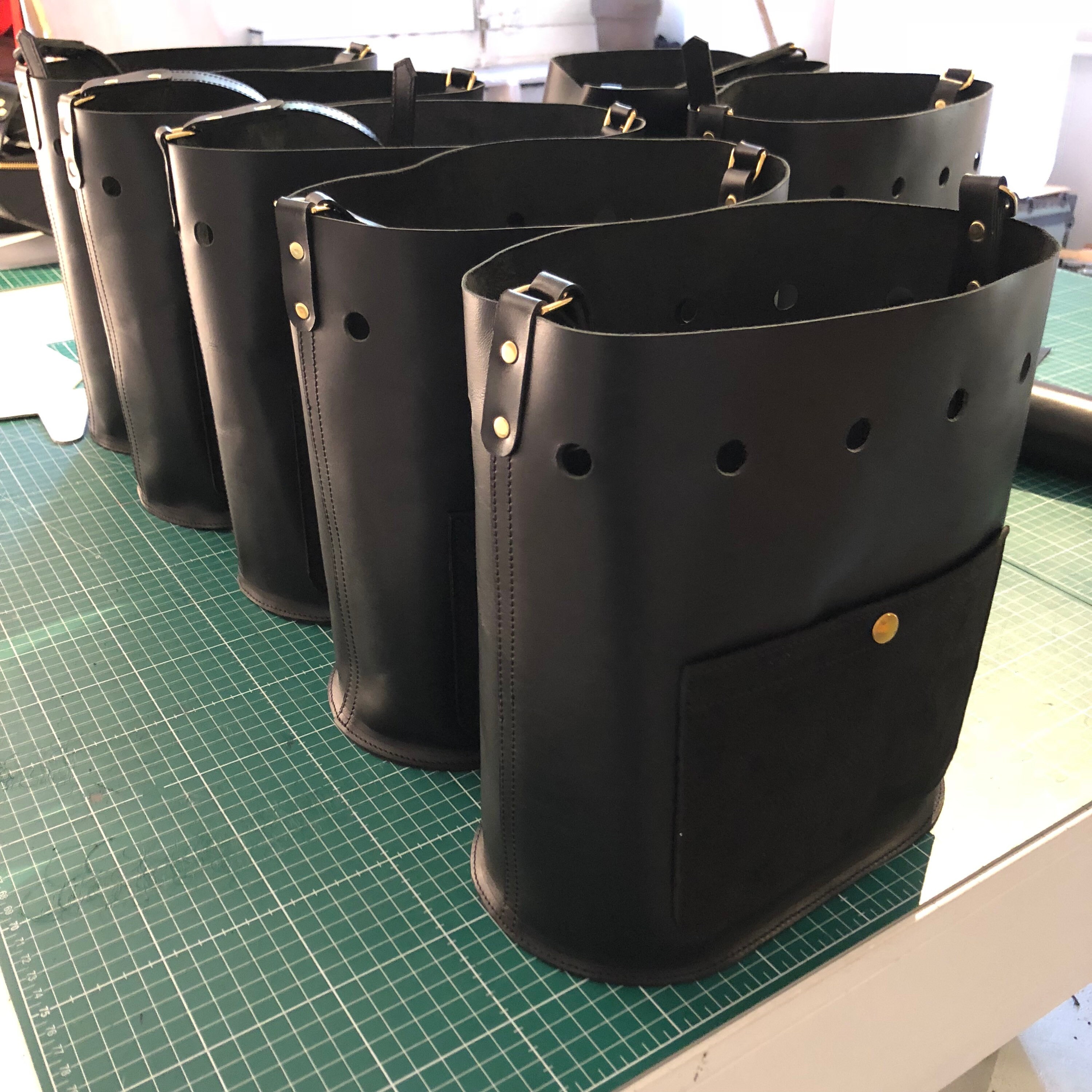 Handgefertigte Leder Bucket Bag Schwarz perfektes Geschenk Etsy
