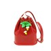 Strawberry bucket bag leather small 