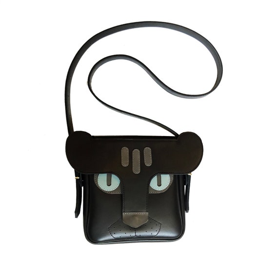 Handmade Leather Black Panther Bag La Lisette | Etsy