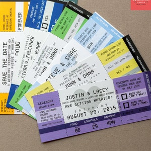 Konzertticket Einladungen - einseitig mit Umschlägen