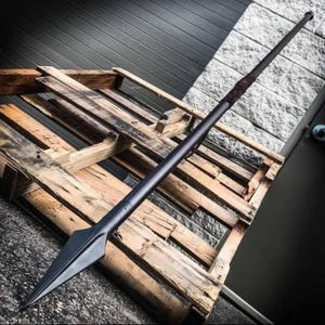 Medieval 300 Spartan Spear Hand Forged Spear Ottoman Style Viking Metal Forged Spear Reenactment Battles Viking Spear For Combat gift or him
