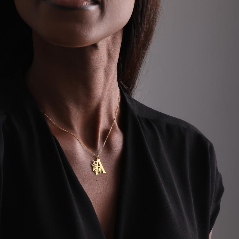 handmadejewellery
spiderweb necklace
spider web jewelry
gothic letter
spiderman necklace
hallowen necklace
hallowen day gift
letter necklace
spider necklace
hallowen jewerly
initial necklace
14k gold
hallowen pendant