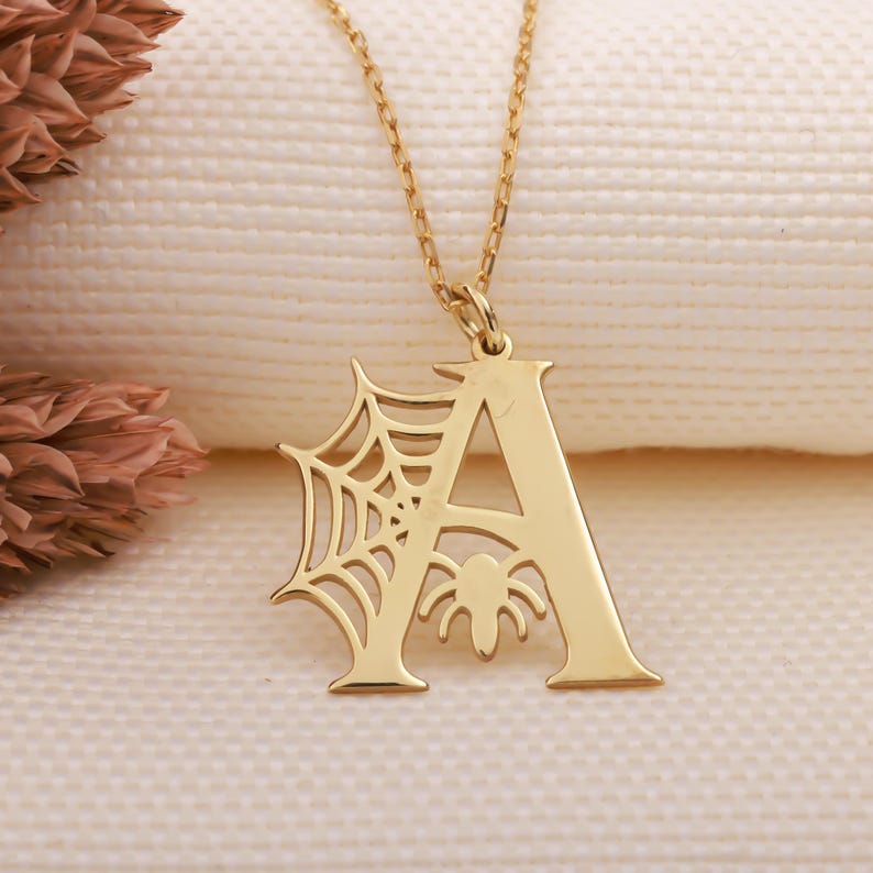 handmadejewellery
spiderweb necklace
spider web jewelry
gothic letter
spiderman necklace
hallowen necklace
hallowen day gift
letter necklace
spider necklace
hallowen jewerly
initial necklace
14k gold
hallowen pendant