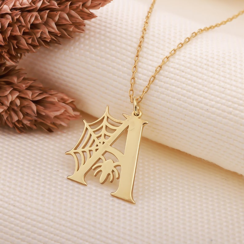 handmadejewellery
spiderweb necklace
spider web jewelry
gothic letter
spiderman necklace
hallowen necklace
hallowen day gift
letter necklace
spider necklace
hallowen jewerly
initial necklace
14k gold
hallowen pendant