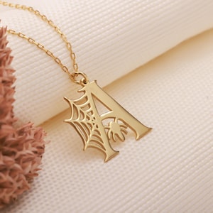 handmadejewellery
spiderweb necklace
spider web jewelry
gothic letter
spiderman necklace
hallowen necklace
hallowen day gift
letter necklace
spider necklace
hallowen jewerly
initial necklace
14k gold
hallowen pendant