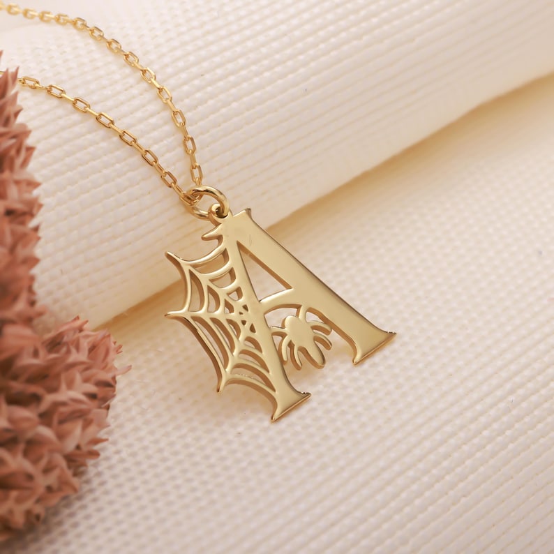 handmadejewellery
spiderweb necklace
spider web jewelry
gothic letter
spiderman necklace
hallowen necklace
hallowen day gift
letter necklace
spider necklace
hallowen jewerly
initial necklace
14k gold
hallowen pendant