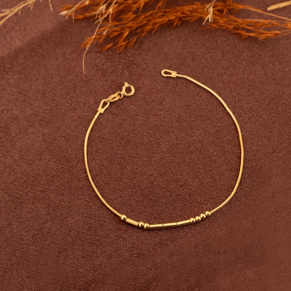 14K Gold Morse Code Bracelet | Hidden Message Jewelry | Custom Name Bracelet |  Secret Name Bracelet | Personalized Bridesmaid & Couple Gift
