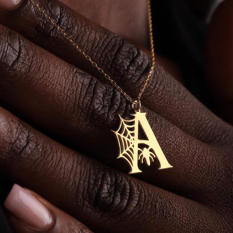 handmadejewellery
spiderweb necklace
spider web jewelry
gothic letter
spiderman necklace
hallowen necklace
hallowen day gift
letter necklace
spider necklace
hallowen jewerly
initial necklace
14k gold
hallowen pendant