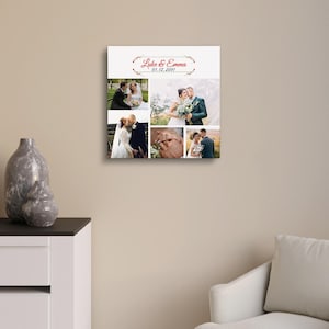 Couple Photo Canvas Print,Custom Wedding Gift, Personalized Anniversary Wall Art, Custom Photo Canvas, Romantic Home Decor, Engagement Gift