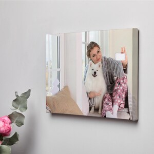Pet Photo Canvas Print,Custom Pet Portrait,Personalized Dog Wall Art, Cat Memorial Gift, Custom Pet Photo Canvas, Home Decor for Pet Lovers
