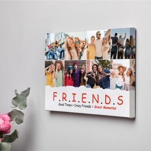 Personalised Photo Friend Gift Custom Canvas Print Friend with Any Quote,bespoke canvas print, wall decor,Friend keepsake, gift for parents,