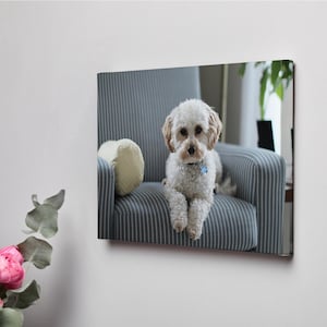 Custom Pet Portrait,Personalized Dog Wall Art,Pet Photo Canvas Print, Cat Memorial Gift, Custom Pet Photo Canvas, Home Decor for Pet Lovers