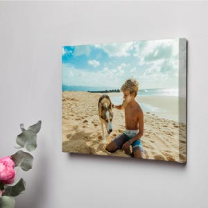 Quality Photo Canvas Print,Custom Pet Portrait,Personalize Dog Wall Art,Cat Memorial Gift, Custom Pet Photo Canvas,Home Decor for Pet Lovers